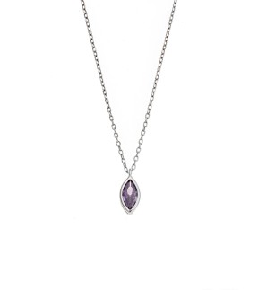SENZA Silver 925 Necklace With Stone SSR2781-9SR