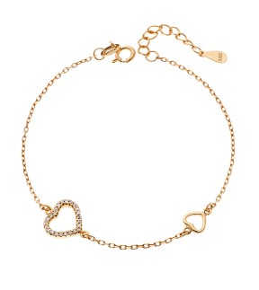 SENZA Gold Plated Silver 925 Bracelet With Stones SSR4167GD