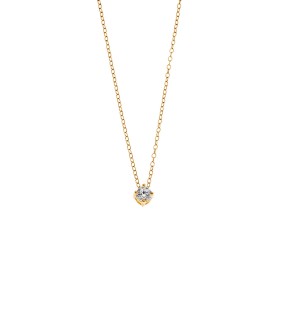 SENZA Gold Plated Silver 925 Necklace With Stone SSR3897GD