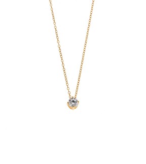 SENZA Gold Plated Silver 925 Necklace With Stone SSR3897-1GD