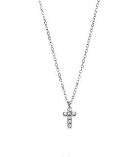 SENZA Silver 925 Necklace With Zircon Stone SSR3087SLB