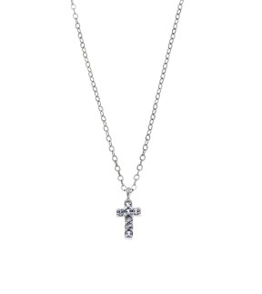 SENZA Silver 925 Necklace With Zircon Stone SSR3087SLB
