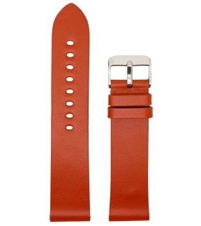TZEVELION Orange Leather Strap 20mm