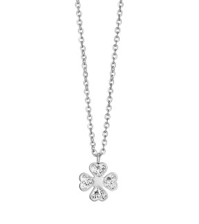 LUCA BARRA Silver Stainless Steel Necklace CK1286