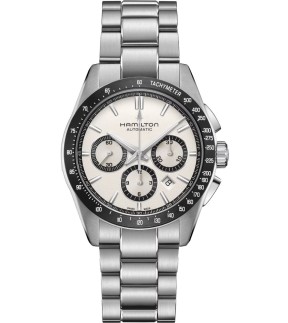 Ρολόι HAMILTON Jazzmaster Performer Με Αυτόματο Μηχανισμό Και Ασημί Ατσάλινο Μπρασελέ H36606110