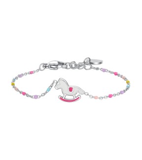 LUCA BARRA Kid Silver Steel Bracelet JB235