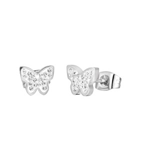 LUCA BARRA Earrings Silver Stainless Steel OK961