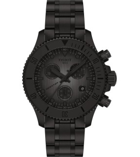 TISSOT Seastar 1000 Chronograph Black Stainless Steel Bracelet T1202173306100