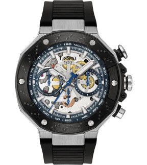 TISSOT T-Race Automatic Black Silicone Strap T1414622704100