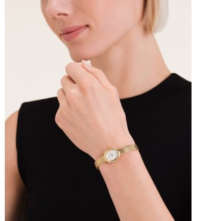 ROSEFIELD The Mini Oval Yellow Gold Stainless Steel Bracelet MWGMG-M02