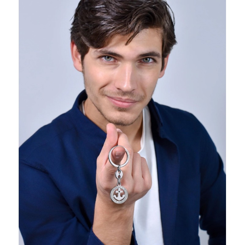 Μπρελόκ LUCA BARRA Ασημί Ατσάλινο PK291