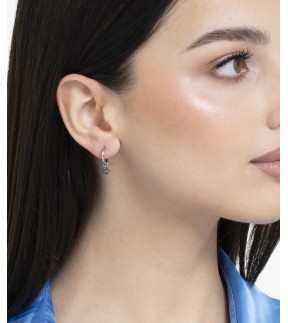 LUCA BARRA Earrings Silver Stainless Steel OK1491