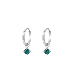 LUCA BARRA Earrings Silver Stainless Steel OK1491