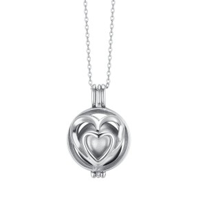 LUCA BARRA Silver Stainless Steel Necklace CK1999