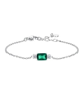 LUCA BARRA Silver Stainless Steel Bracelet BK2813