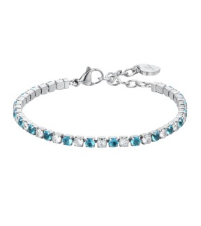 LUCA BARRA Silver Stainless Steel Bracelet BK2636
