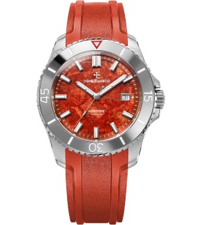 VENEZIANICO Nereide Corallo Automatic Orange Rubber Strap 4521546