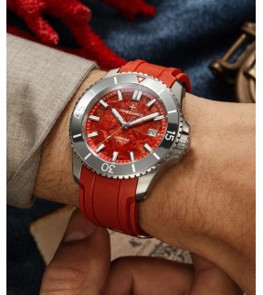 VENEZIANICO Nereide Corallo Automatic Orange Rubber Strap 4521546