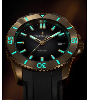 VENEZIANICO Nereide Bronzo Automatic Black Rubber Strap 4521555