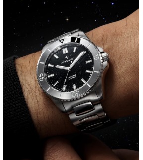 VENEZIANICO Nereide Avventurina Nera Automatic Silver Stainless Steel Bracelet 3121550C
