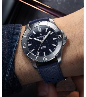 VENEZIANICO Nereide Avventurina 39 Automatic Blue Rubber Strap 3121551