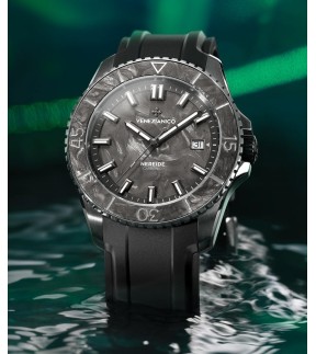 VENEZIANICO Nereide Carbonio Automatic Black Rubber Strap 4521560