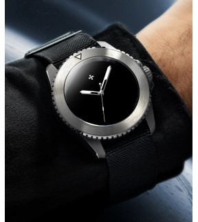 VENEZIANICO Nereide Ultrablack Automatic Black Fabric Strap 3921510