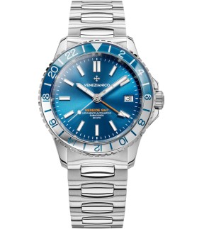 VENEZIANICO Nereide GMT Automatic Silver Stainless Steel Strap 3521502C