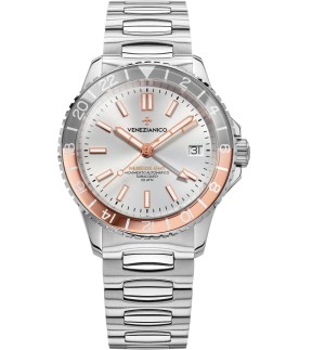 VENEZIANICO Nereide GMT Automatic Silver Stainless Steel Strap 3521503C