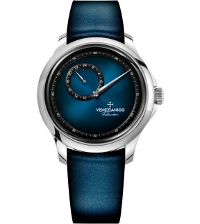 VENEZIANICO Redentore Enigma Automatic Blue Leather Strap 1221571