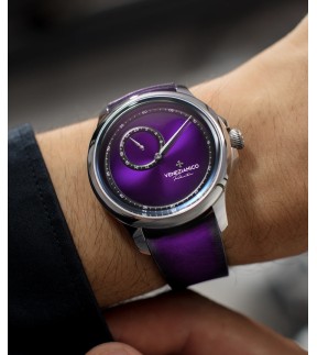 VENEZIANICO Redentore Enigma Automatic Purple Leather Strap 1221572