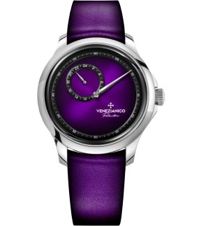 VENEZIANICO Redentore Enigma Automatic Purple Leather Strap 1221572