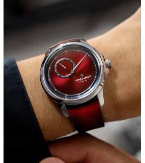 VENEZIANICO Redentore Enigma Automatic Red Leather Strap 1221573