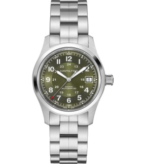HAMILTON Khaki Field Automatic Silver Stainless Steel Bracelet H70455160