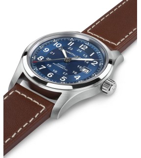 HAMILTON Khaki Field Automatic Brown Leather Strap H70605540