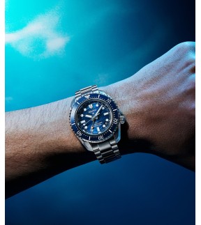 Ρολόι SEIKO Prospex 1968 Heritage Diver’s GMT 60th Anniversary L.E. Με Αυτόματο Μηχανισμό Και Ασημί Ατσάλινο Μπρασελέ SPB509J1