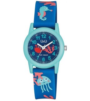 Q&Q Kids Blue Silicone Strap VR99J017Y