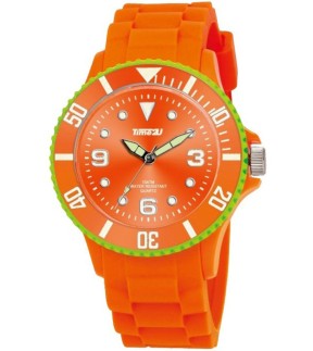 TIME2U Orange Rubber Strap TU-010