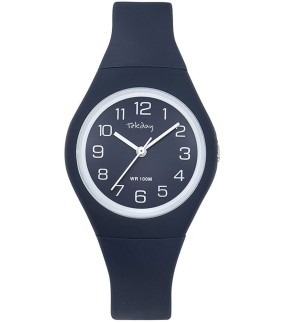 TEKDAY Blue Rubber Strap 654142