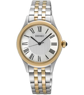 SEIKO Caprice Yellow Gold-Silver Stainless Steel Bracelet SUR612P1