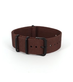 VITOPOULOS Brown Nylon Strap 22mm