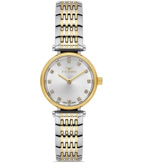 FERRO Yellow Gold-Silver Stainless Steel Bracelet FL43020A-D