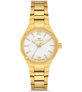 FERRO Yellow Gold Stainless Steel Bracelet FL43018A-B