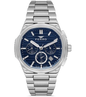 FERRO Silver Stainless Steel Bracelet FM11499AWT-A3