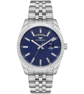 FERRO Silver Stainless Steel Bracelet F11247AWT-A3