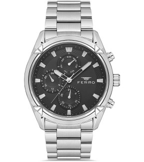 FERRO Multifunction Silver Stainless Steel Bracelet FM11388AWT-J2