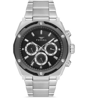 FERRO Silver Stainless Steel Bracelet FM11397AWT-J2