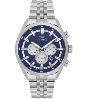 FERRO Multifunction Silver Stainless Steel Bracelet FM11507AWT-A3