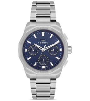 FERRO Silver Stainless Steel Bracelet FM11520AWT-L3