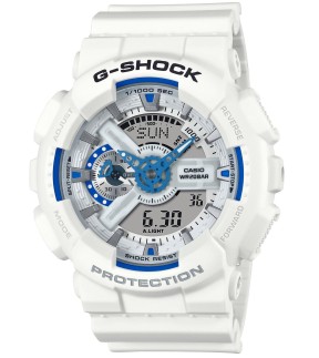 Ρολόι CASIO G-Shock Με Λευκό Καουτσούκ Λουράκι GA-110HDS-7AER